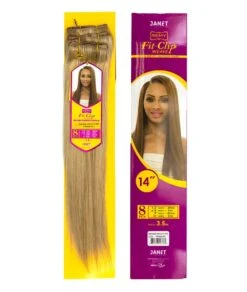 Janet Fit-Clip Weave 100% Remy Human Hair - Remy Magic Yaky Clip 8Pcs -Clore Beauty Store H00023514 4