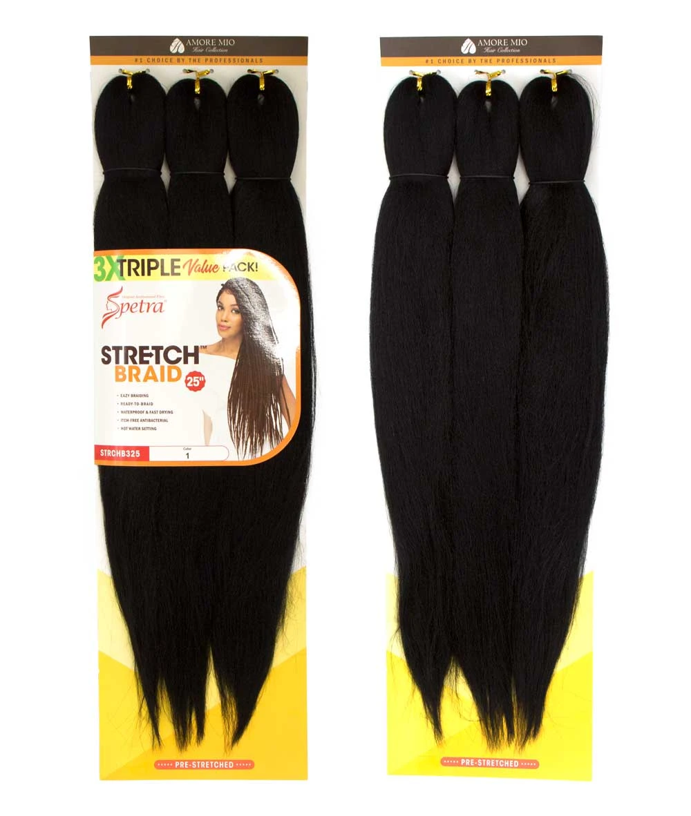 Amore Mio 3X Spetra Stretch Braid 25 Inch 1 Amore Mio 3X Spetra Stretch Braid 25 Inch