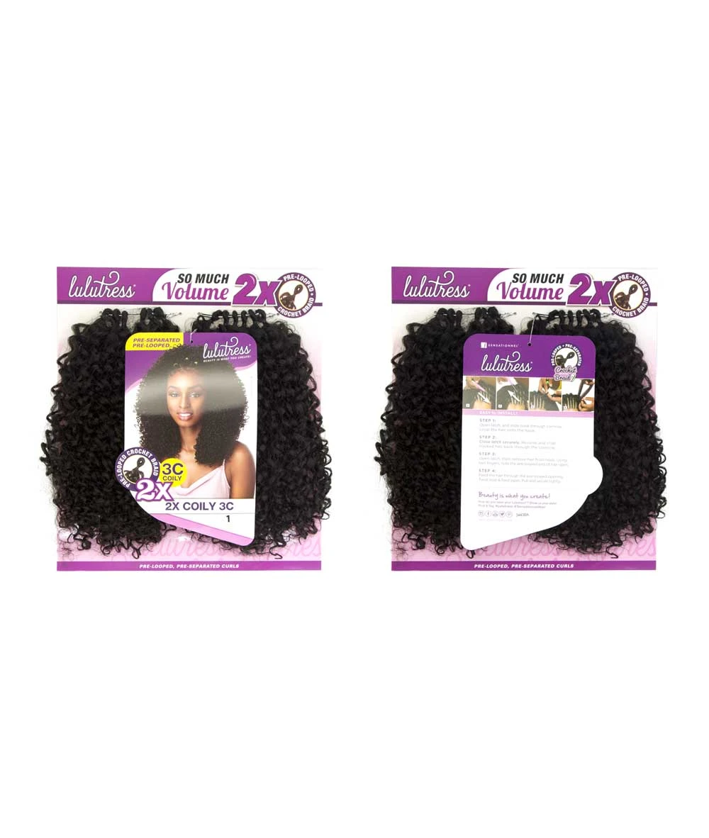 Sensationnel Lulutress Pre-Looped Crochet Braid 2X - Coily 3C 2 Sensationnel Lulutress Pre-Looped Crochet Braid 2X - Coily 3C - Image 2