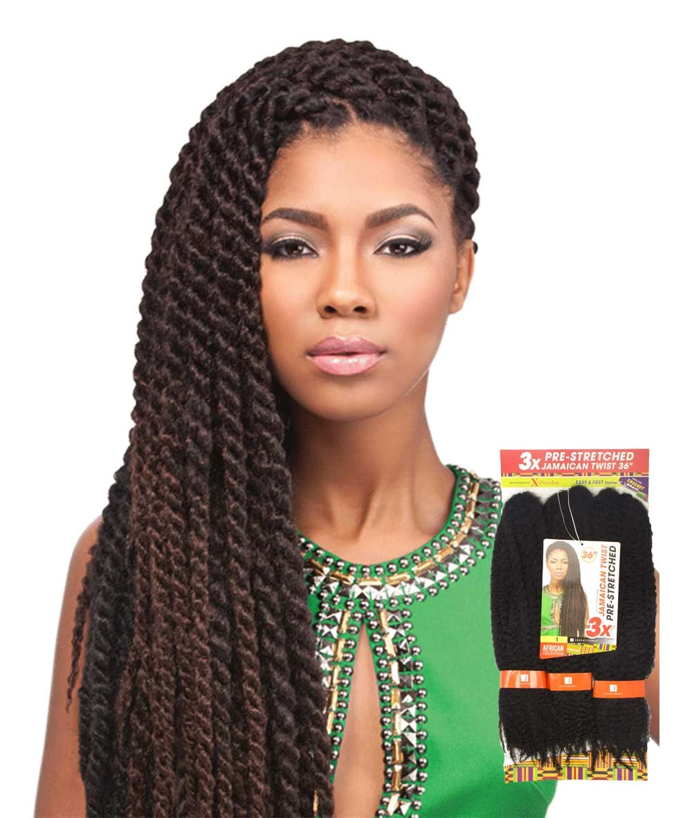 Sensationnel African Collection 3X Jamaican Twist Pre-Stretched 36 Inch 1 Sensationnel African Collection 3X Jamaican Twist Pre-Stretched 36 Inch