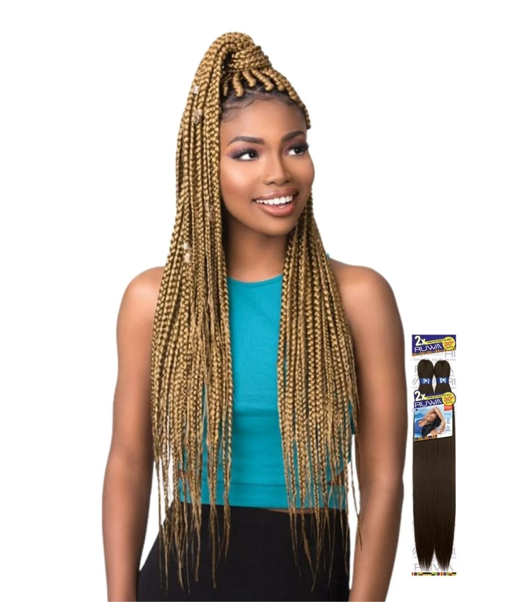 Sensationnel African Collection 2X Ruwa Pre-Stretched Braid 30 Inch 1 Sensationnel African Collection 2X Ruwa Pre-Stretched Braid 30 Inch