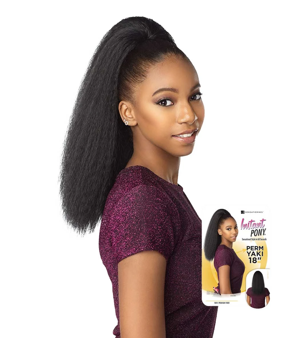 Sensationnel Instant Pony - Perm Yaki 18 Inch 1 Sensationnel Instant Pony - Perm Yaki 18 Inch