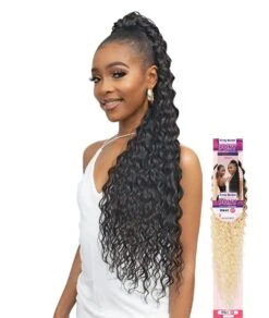 Janet Remy Illusion Virgin Human Hair Dupe Pony - Wave 32 Inch