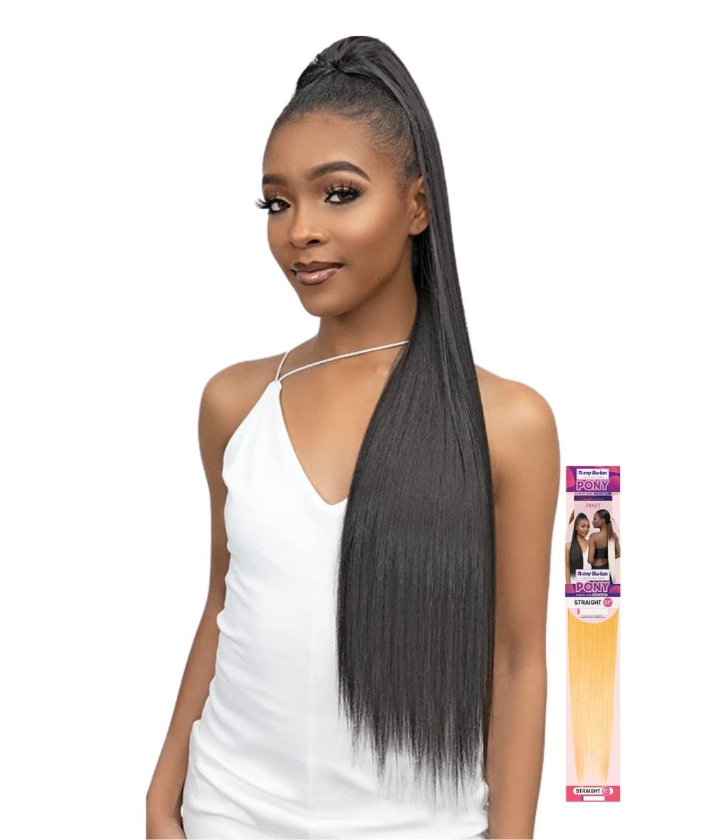 Janet Remy Illusion Virgin Human Hair Dupe Pony - Straight 32 Inch 1 Janet Remy Illusion Virgin Human Hair Dupe Pony - Straight 32 Inch