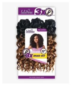 Sensationnel Lulutress Pre-Loop Crochet Braid 3X Braid Out 12 Inch -Clore Beauty Store H00027217 2