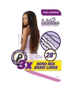 Sensationnel Lulutress Crochet Braid 3X Boho Box Braid Large 28 -Clore Beauty Store H00027443 4