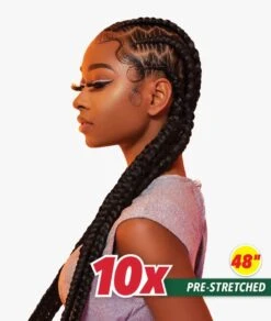 African Collection 10X X-Pression Pre-Stretched Braid 48 Inch