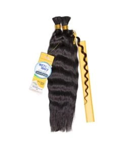 Janet Human Hair Briad Wet & Wavy New Deep Bulk 18 Inch -Clore Beauty Store H00027820 3