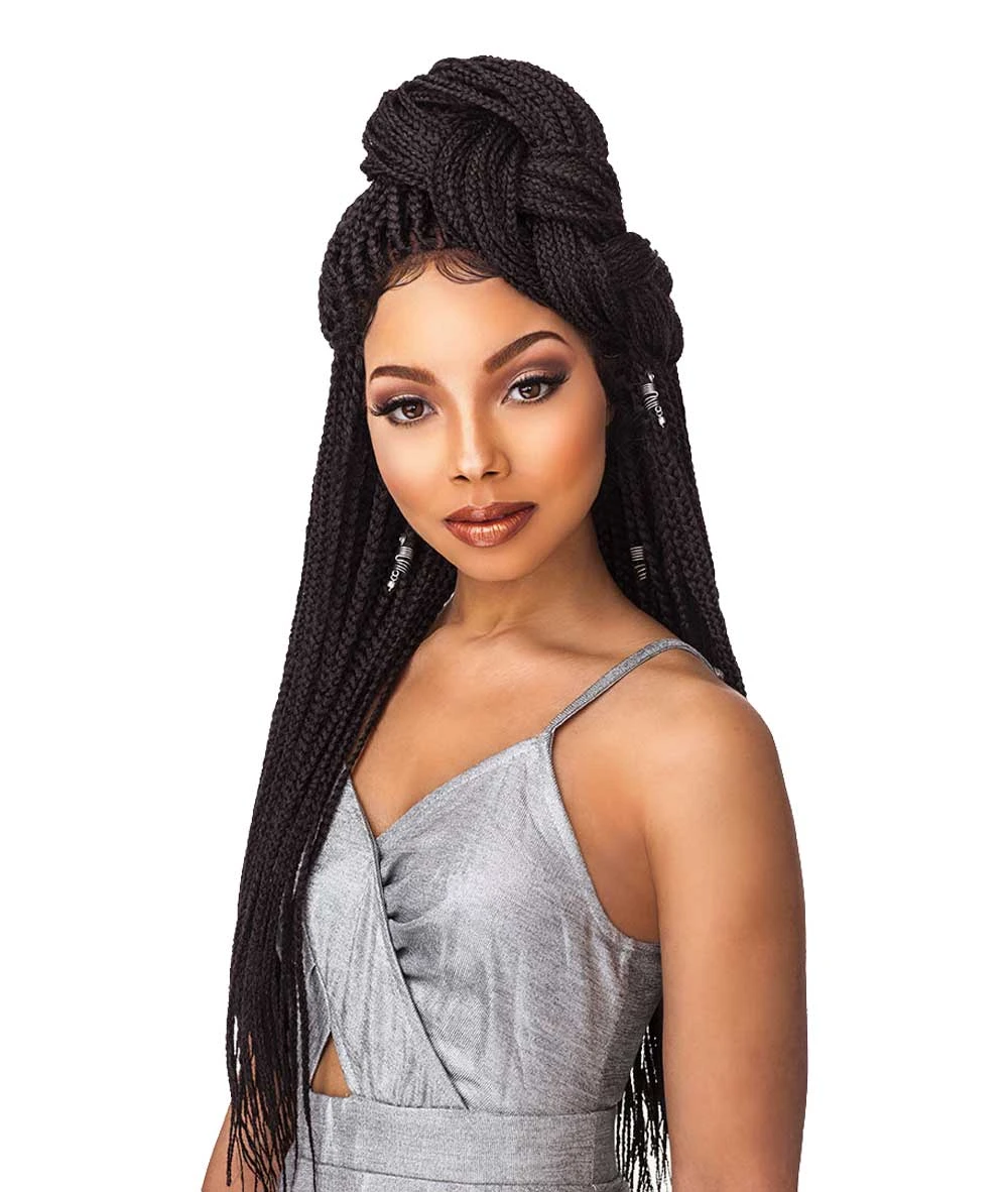 Sensationnel Cloud 9 4X4 Part Swiss Lace Wig - Box Braid Small 1 Sensationnel Cloud 9 4X4 Part Swiss Lace Wig - Box Braid Small