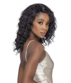 Vivica Fox 100% Remi Human Hair 360 HD Lace Wig Deep Wave 16 Inch - Nebula