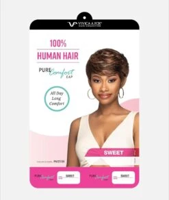 Vivica A Fox Human Hair Full Pure Comfort Cap Wig- Sweet -Clore Beauty Store W00024458 3