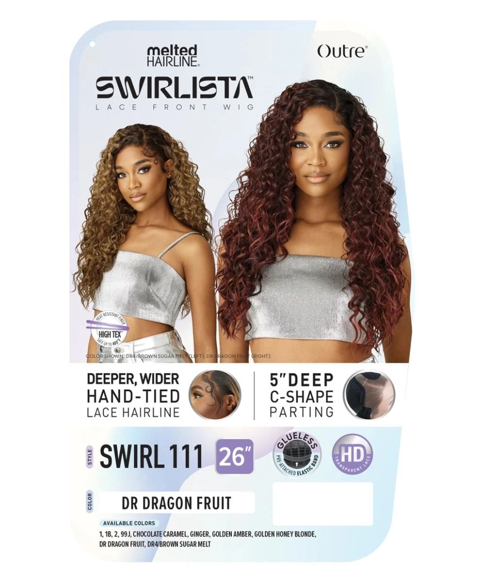 Outre Melted Hairline Swirlista Lace Front Wig - Swirl 111 5 Outre Melted Hairline Swirlista Lace Front Wig - Swirl 111 - Image 5