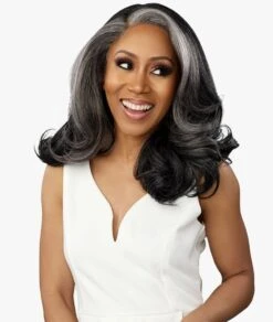Sensationnel Dashly Lace Front Wig- Salt & Pepper Unit 2 -Clore Beauty Store W00024555 2