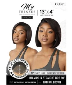 Outre Mytresses Black Label Hh Lace Front Wig 13X4 Virgin Straight Bob 10 Inch -Clore Beauty Store W00024561 3