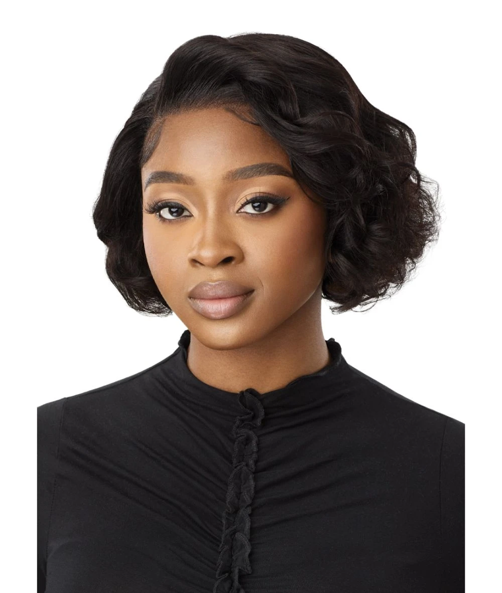 Outre Mytresses Black Label Hh Lace Front Wig 13X4 Virgin Wavy Bob 10 Inch 1 Outre Mytresses Black Label Hh Lace Front Wig 13X4 Virgin Wavy Bob 10 Inch