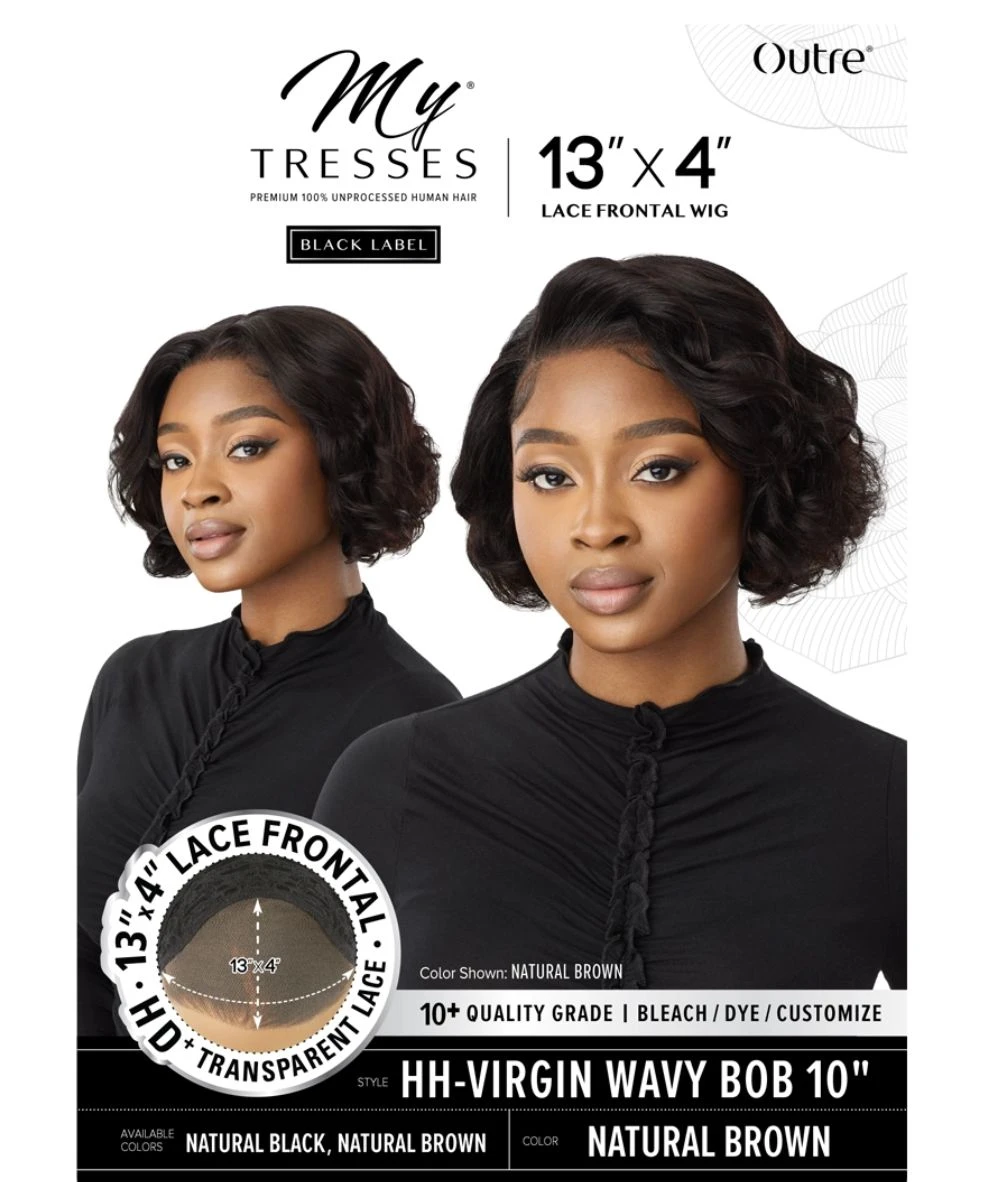 Outre Mytresses Black Label Hh Lace Front Wig 13X4 Virgin Wavy Bob 10 Inch 4 Outre Mytresses Black Label Hh Lace Front Wig 13X4 Virgin Wavy Bob 10 Inch - Image 4